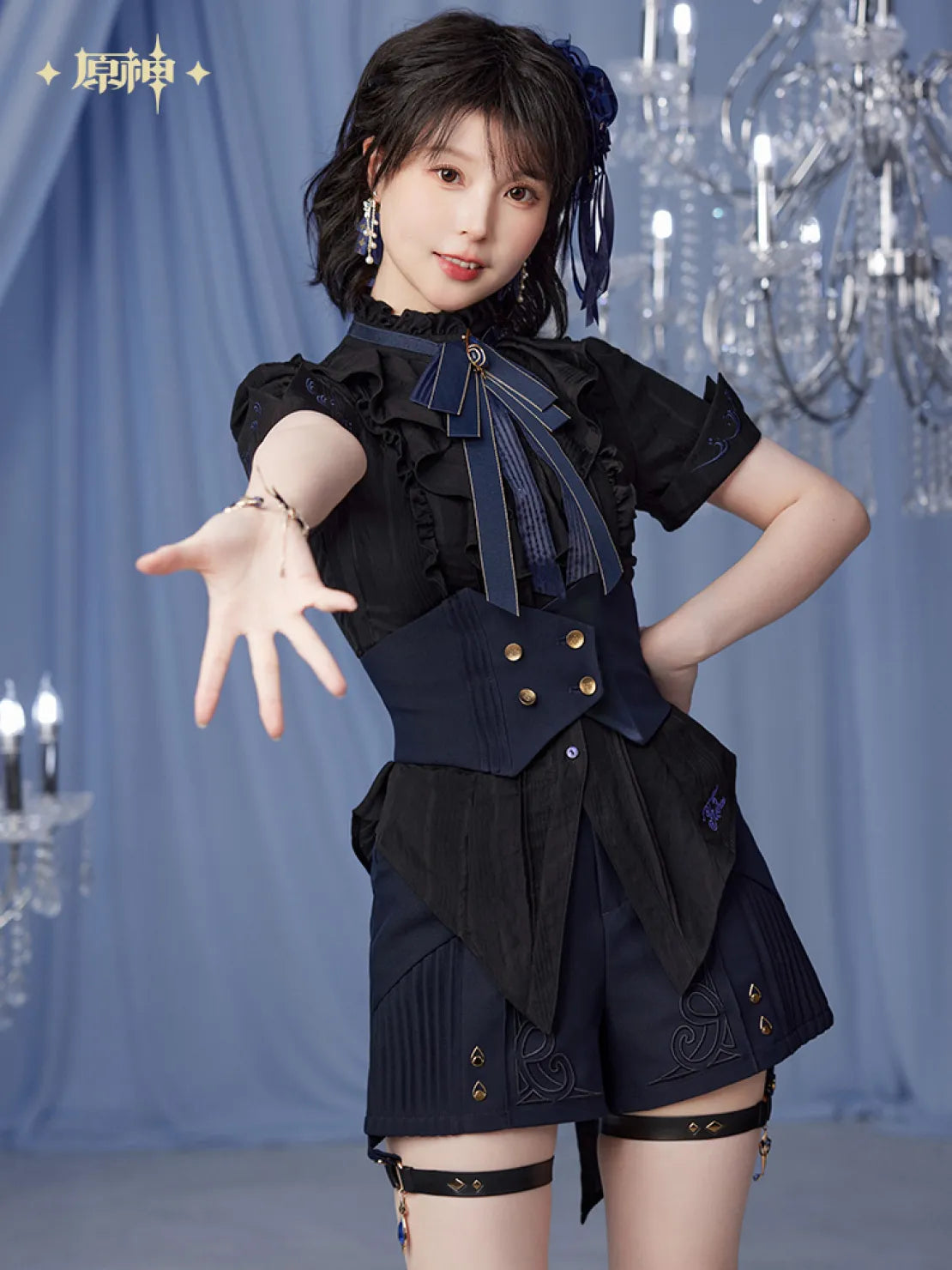 Pre-Order Genshin Impact - Furina Impression Serie High-Waisted Shorts / Tailing Corset