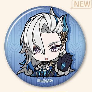 Genshin Impact Fontaine Character Chibi Badges