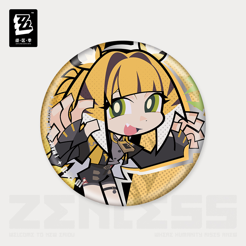 Pre-Order Zenless Zone Zero - New Eridu Series Chibi Tinplate Badge: Yunkui Summit