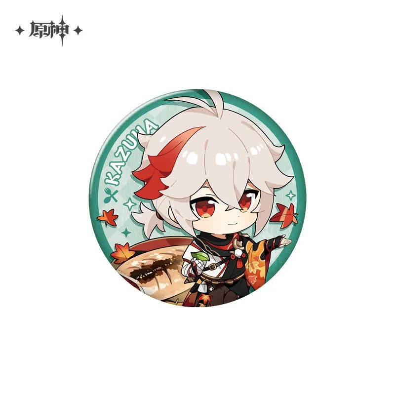 Genshin Impact Delicious Party Character Chibi Badges