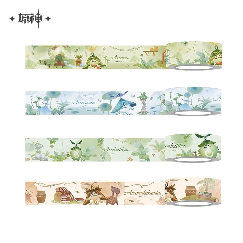 Genshin Impact Aranara Series Washi Tape