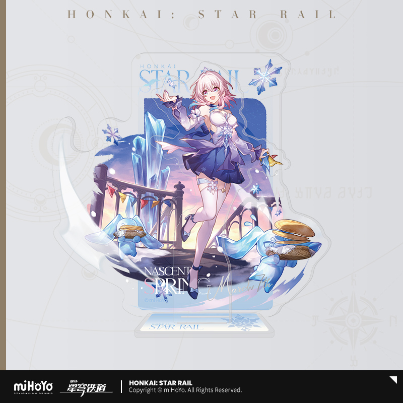 Pre-Order Honkai: Star Rail - March 7th Nascent Spring Series Badge/Standee/Keychain/Laser Ticket/Character Card