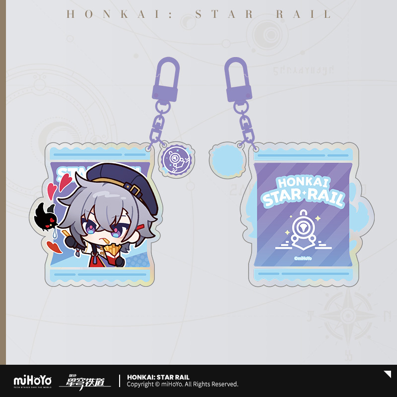 Pre-Order Honkai: Star Rail -  Delicious Enjoyment Series Chibi  Emoticons Acrylic Keychian-