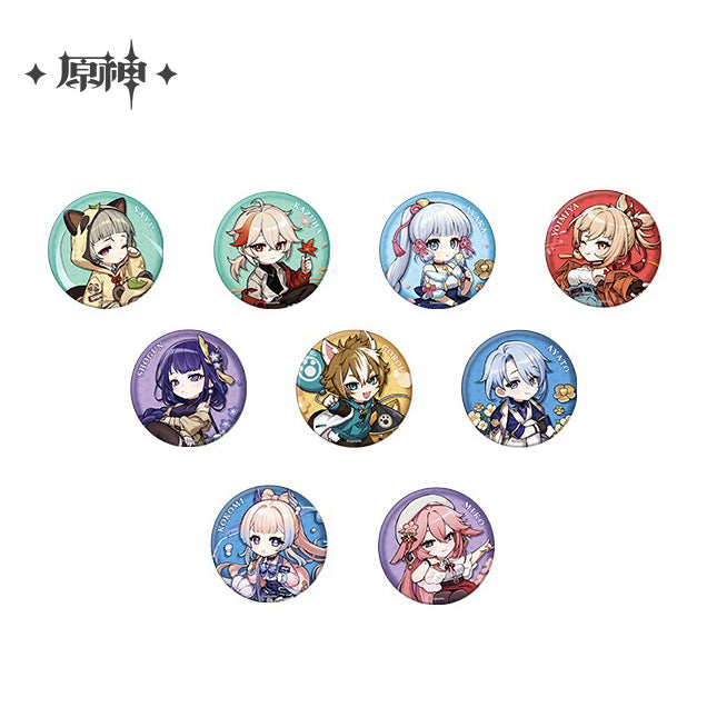Genshin Impact - Outing Theme Series Chibi Character Badge