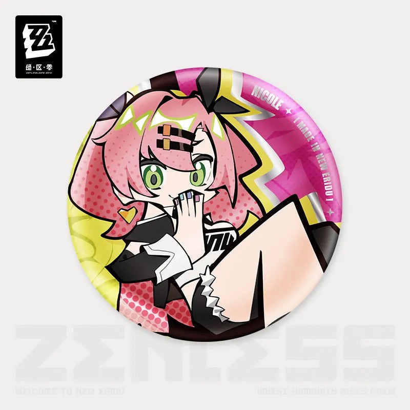 Zenless Zone Zero - New Eridu Series Chibi Badge : Cunning Hares