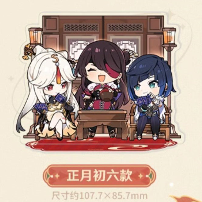 Genshin Impact The Exquisite Night Chimes Character Chibi Acrylic Standees